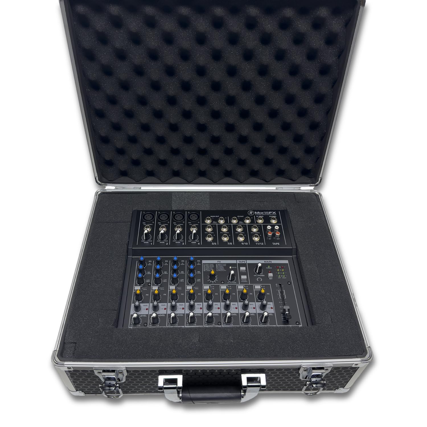 Protekt Universal Utility Flight Case CPFM Plus Series Pick and Fit diced Foam Briefcase, Storage Case for Lighting Controllers, Small DJ Controllers, Cables, Audio Equipment and More