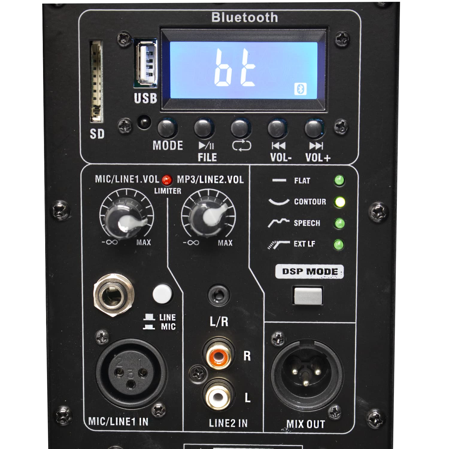 TEK audio 2x Play 10 10" Active Speaker 400W with bluetooth and USB media player