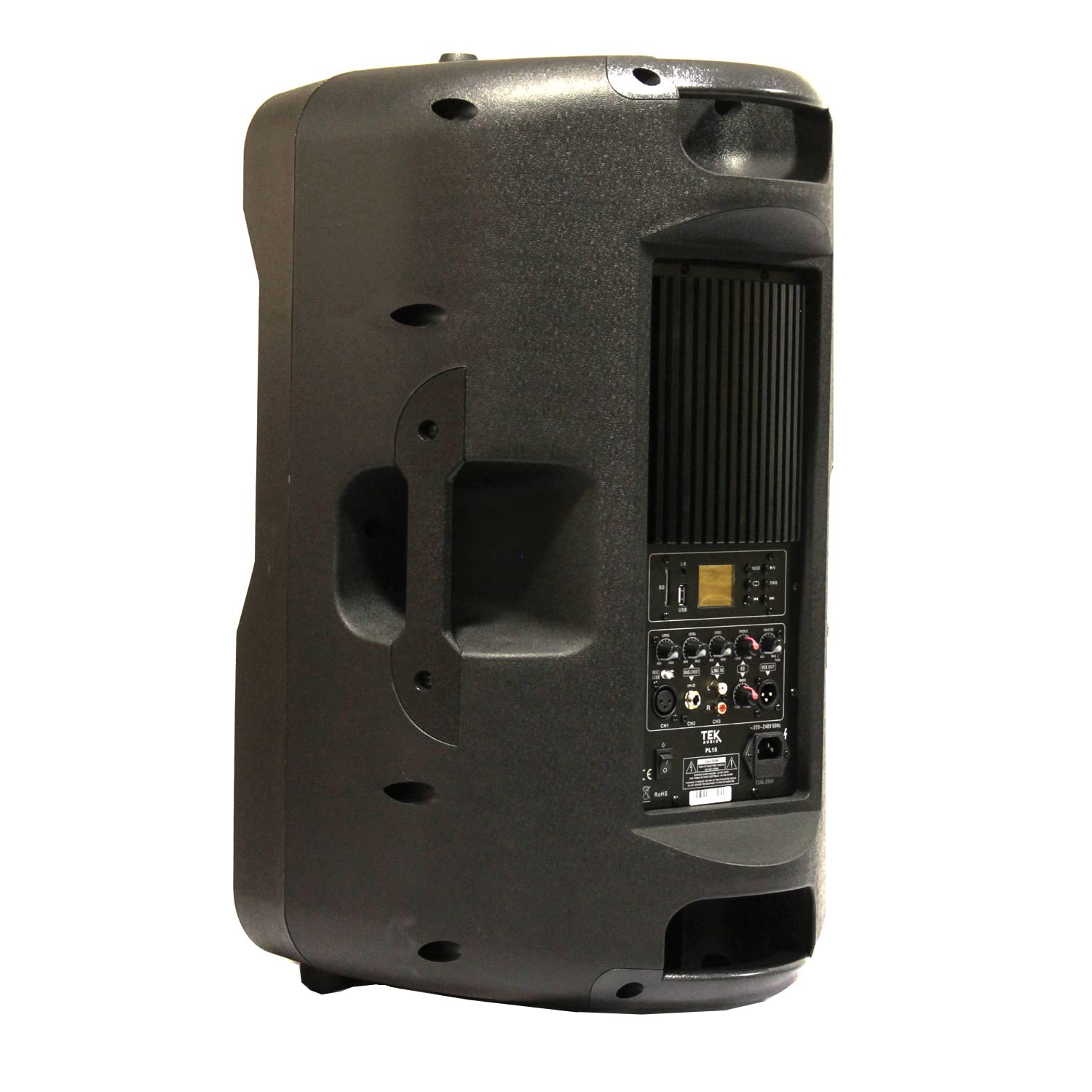 TEK audio Play15 15" Active Speaker 600W Stereo bluetooth and USB media player