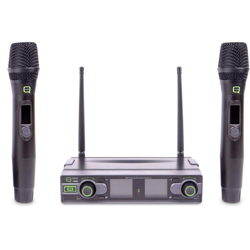 Q AUDIO QWM 1950 HH Handheld Twin Radio System