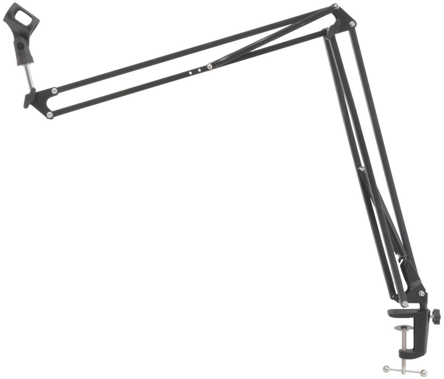 TEK Audio Studio & Broadcast Swivel Boom Arm Microphone Stand – Adjustable Desk Mount Mic Arm for Podcasting, Streaming & Recording