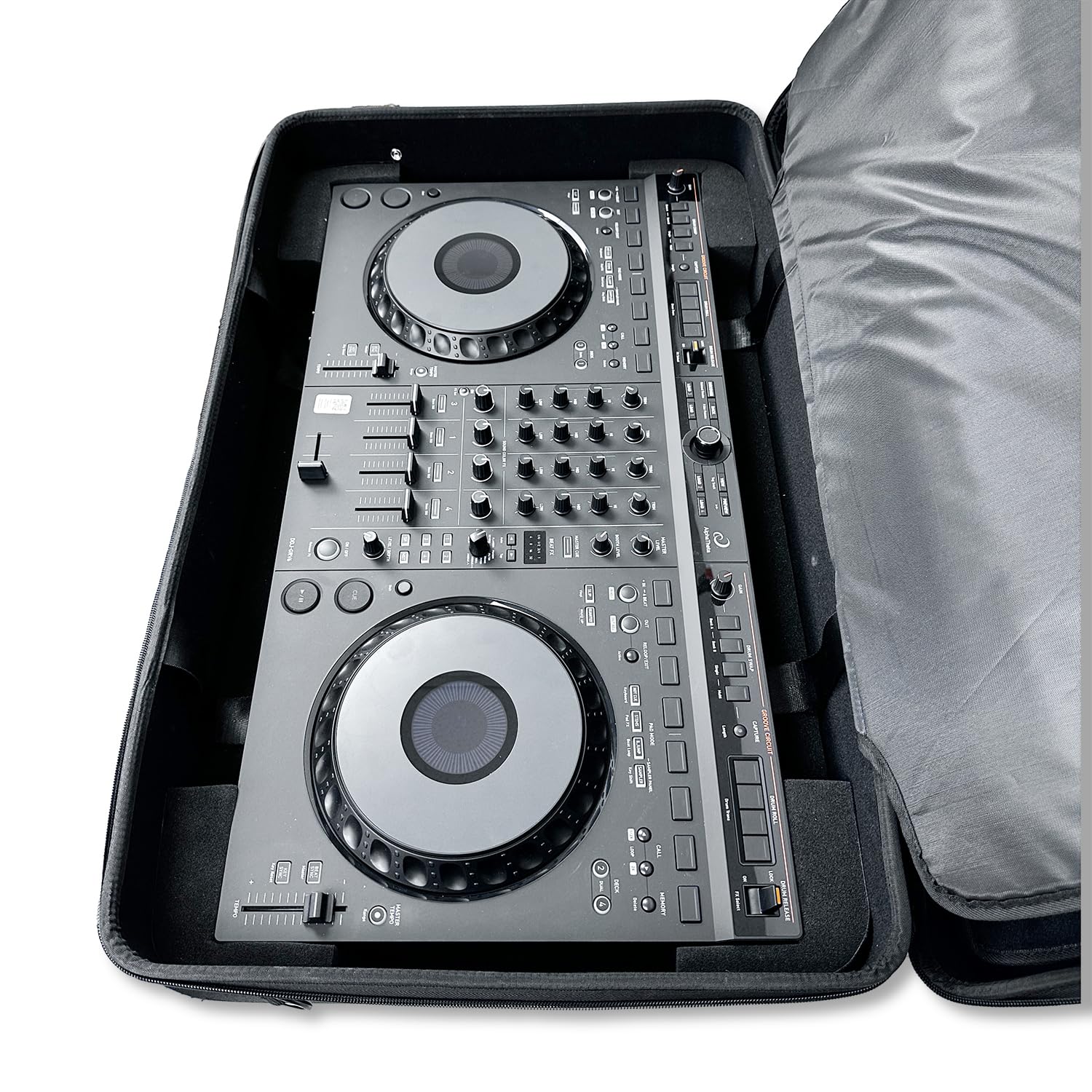 Protekt Bag for Alpha Theta DDJ-GRV6 with Internal Pockets BGRV6IP DJ Hard Carry Bag for Pioneer DJ Controller, Pockets for Laptop, Headphones, Cables