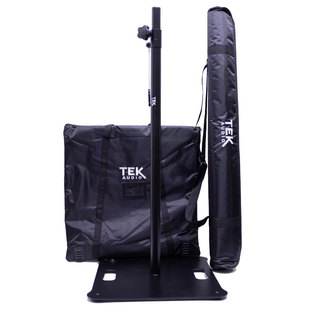 (Pair) TEK audio SS600 - square base elegant space-saving speaker stands