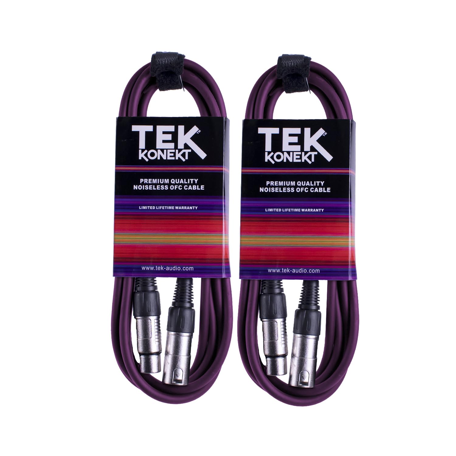 Premium XLR Cable for a Clear Audio Signal with Balanced Male to Female Microphone Lead, plus Cable Tie, for professional DJ, stage and studio