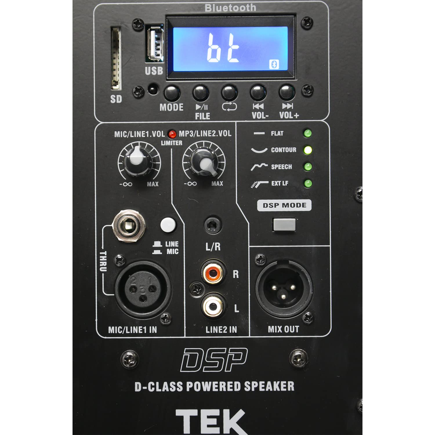 TEK audio Play 10 10" Active Speaker 400W with bluetooth and USB media player
