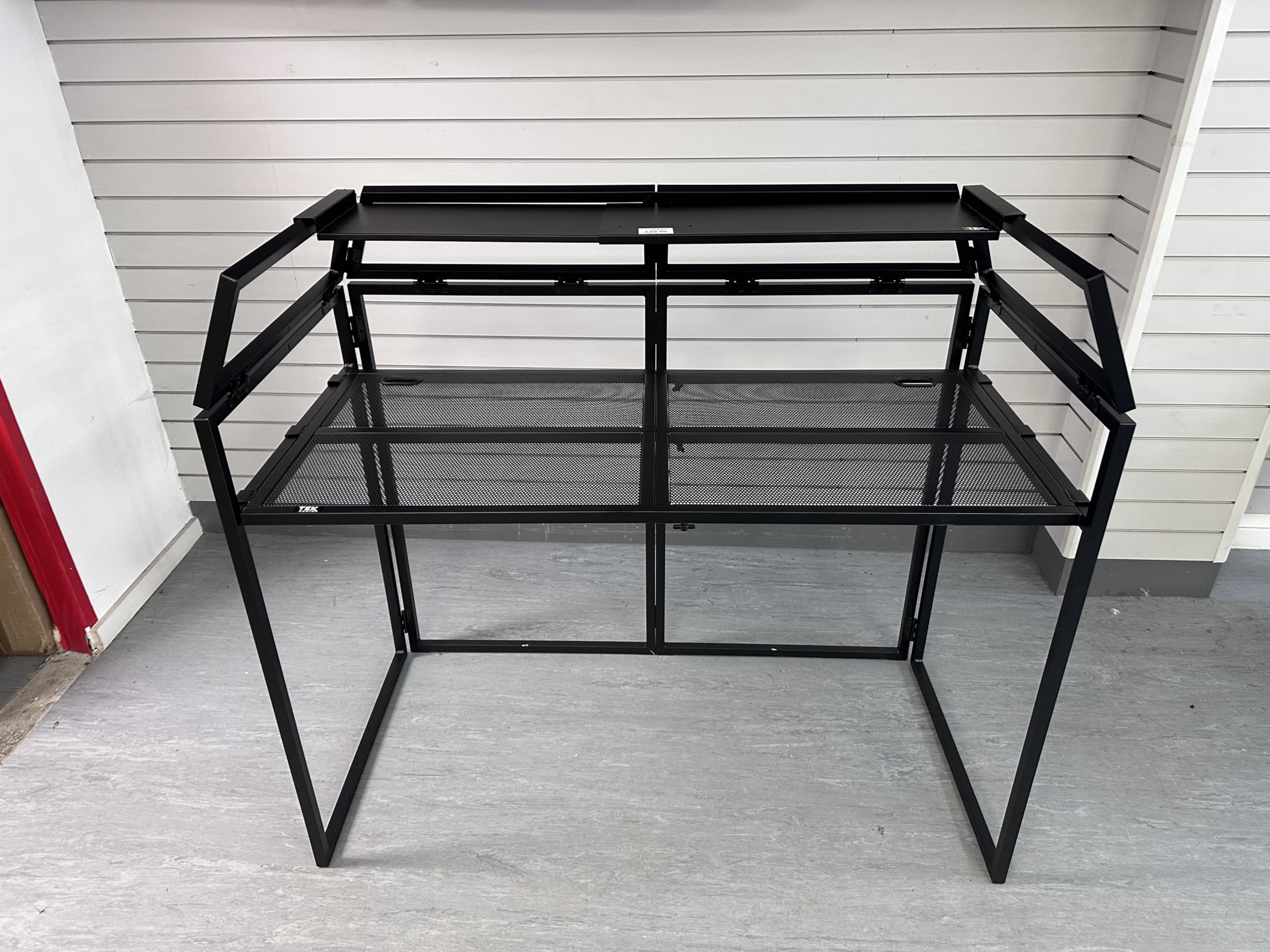 TEK Audio DBS840 DJ Booth Laptop Shelf for Foldable DJ Booths – Universal Metal Shelf for Laptop, Monitor Speakers & DJ Accessories (Shelf Only)