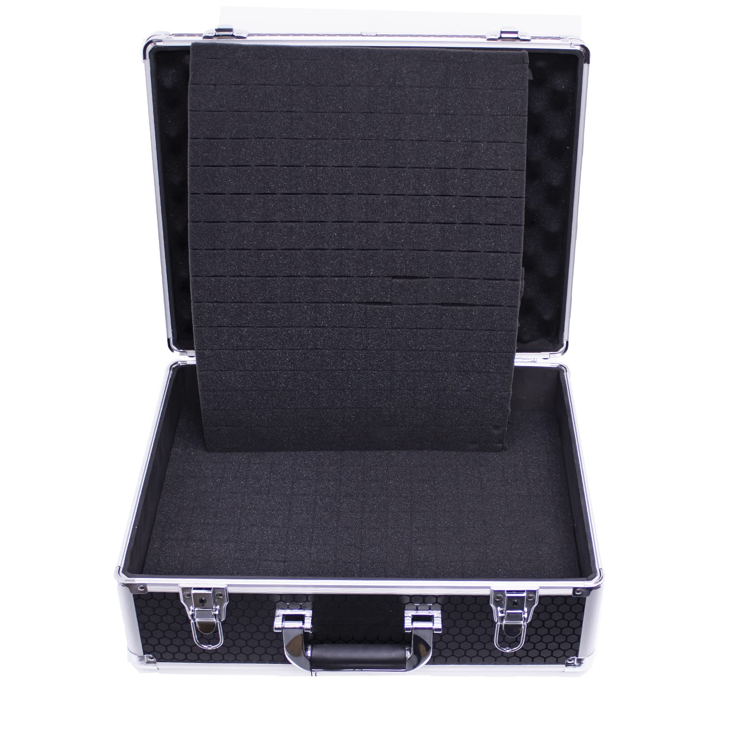 Protekt Universal Utility Flight Case CPFM Plus Series Pick and Fit diced Foam Briefcase, Storage Case for Lighting Controllers, Small DJ Controllers, Cables, Audio Equipment and More
