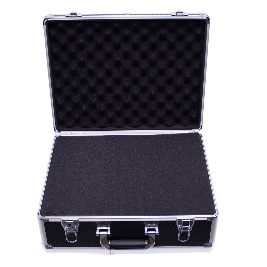 Protekt Universal Utility Flight Case CPFM Plus Series Pick and Fit diced Foam Briefcase, Storage Case for Lighting Controllers, Small DJ Controllers, Cables, Audio Equipment and More