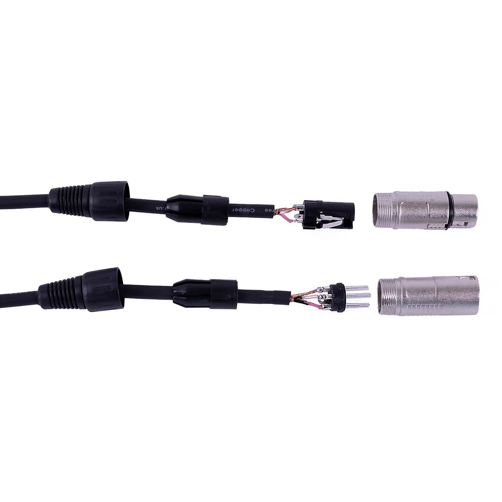 Premium XLR Cable for a Clear Audio Signal with Balanced Male to Female Microphone Lead, plus Cable Tie, for professional DJ, stage and studio
