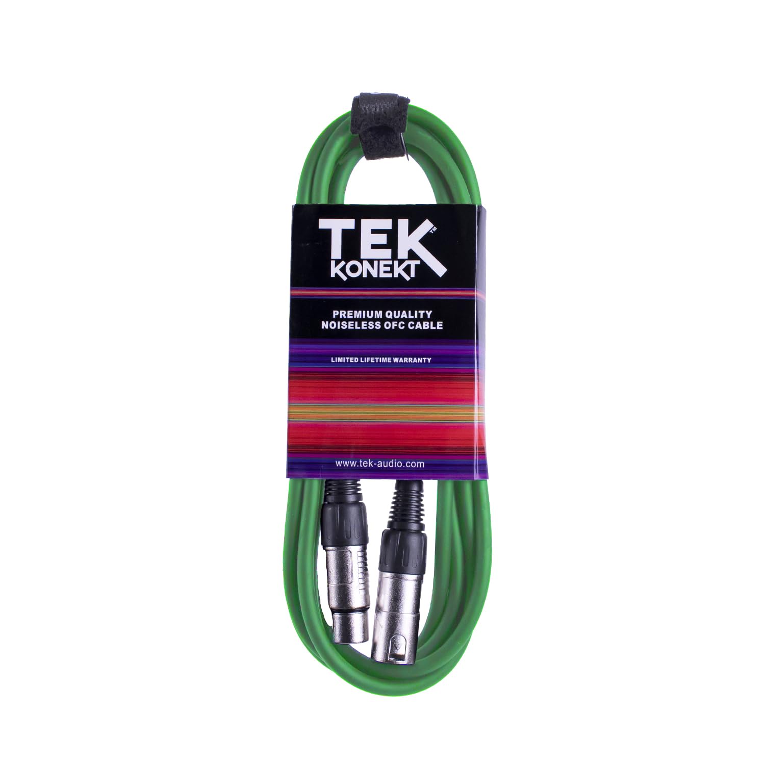 Premium XLR Cable for a Clear Audio Signal with Balanced Male to Female Microphone Lead, plus Cable Tie, for professional DJ, stage and studio