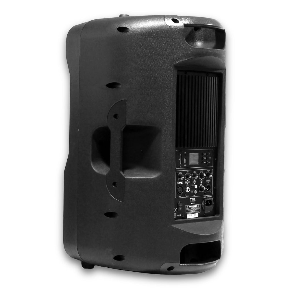 TEK audio Play12 12" Active Speaker 600W Stereo bluetooth and USB media player