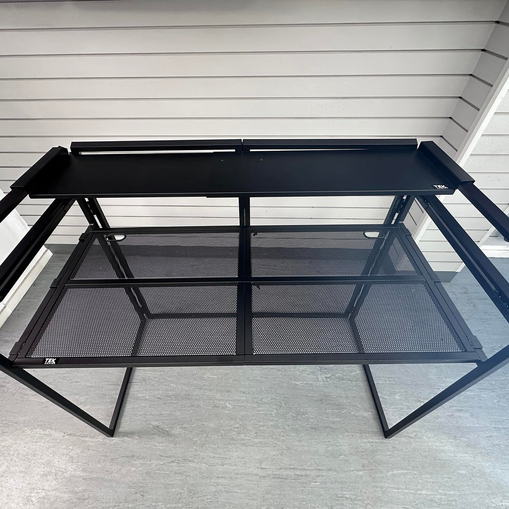 TEK Audio DBS840 DJ Booth Laptop Shelf for Foldable DJ Booths – Universal Metal Shelf for Laptop, Monitor Speakers & DJ Accessories (Shelf Only)