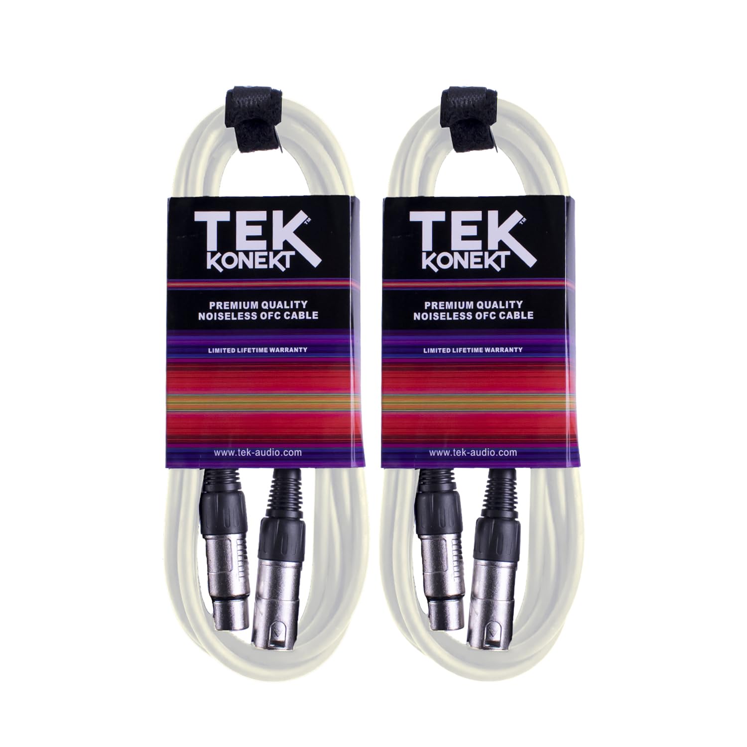 Premium XLR Cable for a Clear Audio Signal with Balanced Male to Female Microphone Lead, plus Cable Tie, for professional DJ, stage and studio