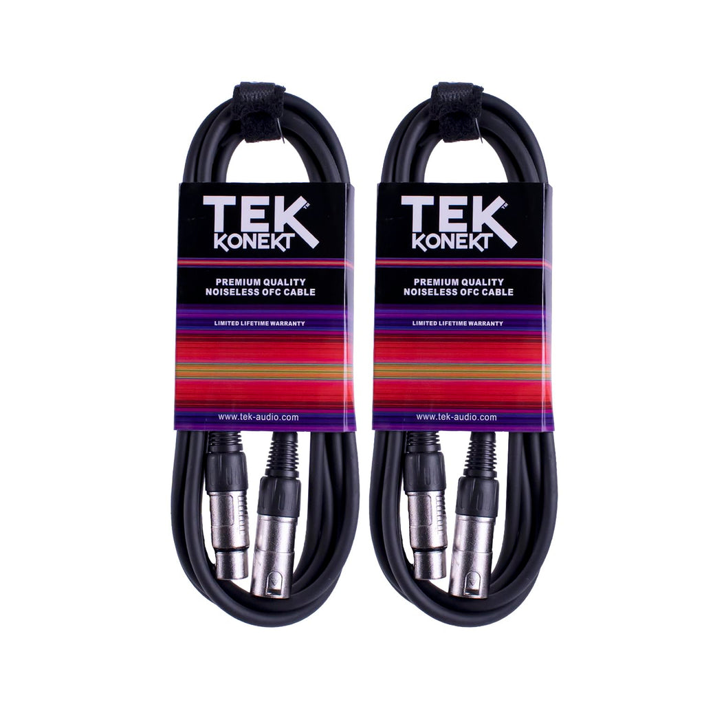 Premium XLR Cable for a Clear Audio Signal with Balanced Male to Female Microphone Lead, plus Cable Tie, for professional DJ, stage and studio