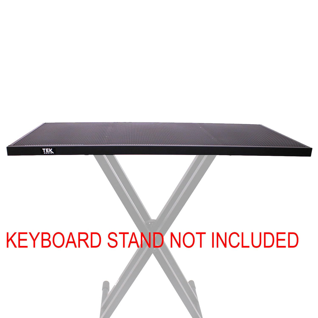 TEK audio DJ Shelf 45x100cm can be used with X-style Keyboard Stands (keyboard stand not included)