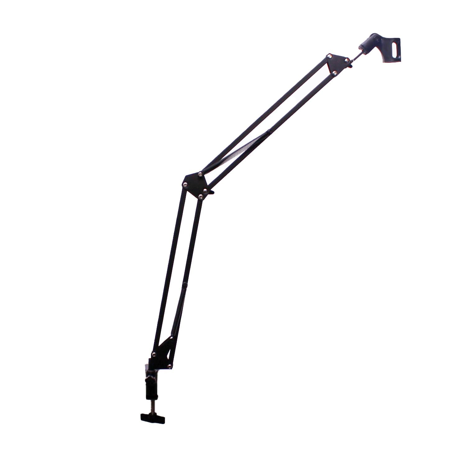 TEK Audio Studio & Broadcast Swivel Boom Arm Microphone Stand – Adjustable Desk Mount Mic Arm for Podcasting, Streaming & Recording