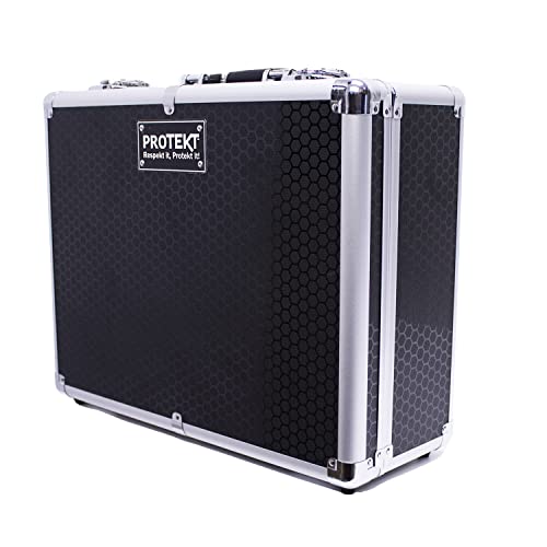 Protekt Universal Utility Flight Case CPFM Plus Series Pick and Fit diced Foam Briefcase, Storage Case for Lighting Controllers, Small DJ Controllers, Cables, Audio Equipment and More