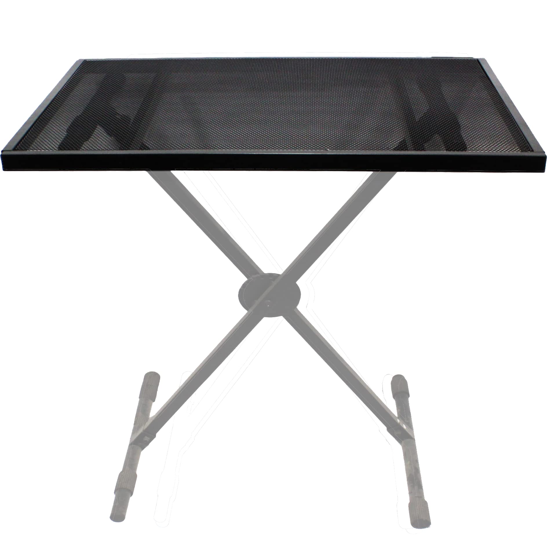 TEK audio DJ Shelf 45x100cm can be used with X-style Keyboard Stands (keyboard stand not included)