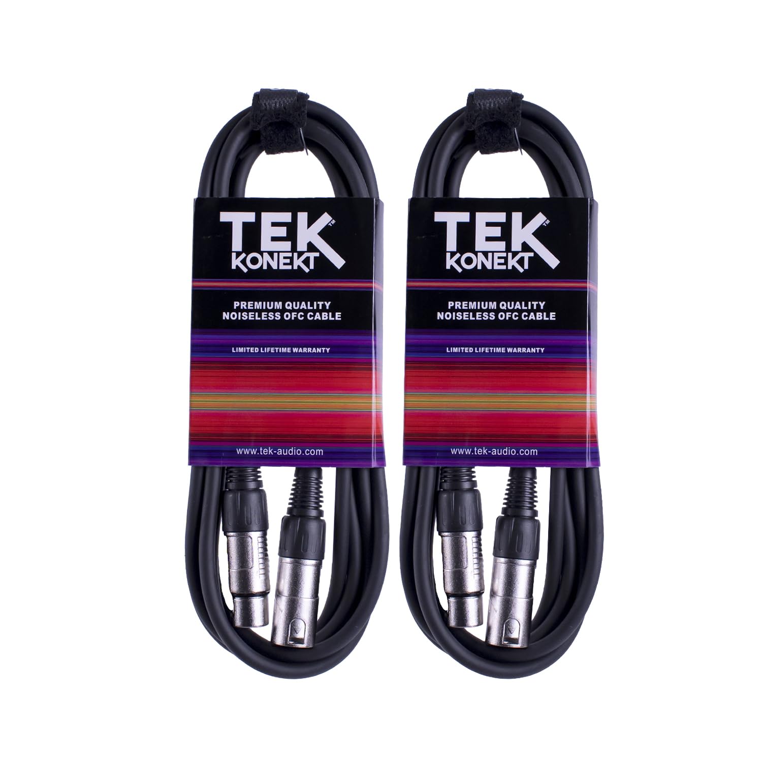 Premium XLR Cable for a Clear Audio Signal with Balanced Male to Female Microphone Lead, plus Cable Tie, for professional DJ, stage and studio