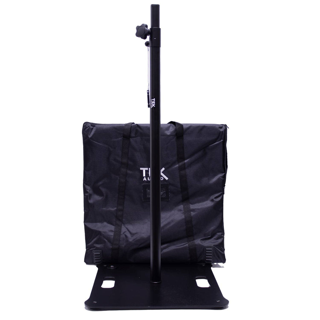 (Pair) TEK audio SS600 - square base elegant space-saving speaker stands