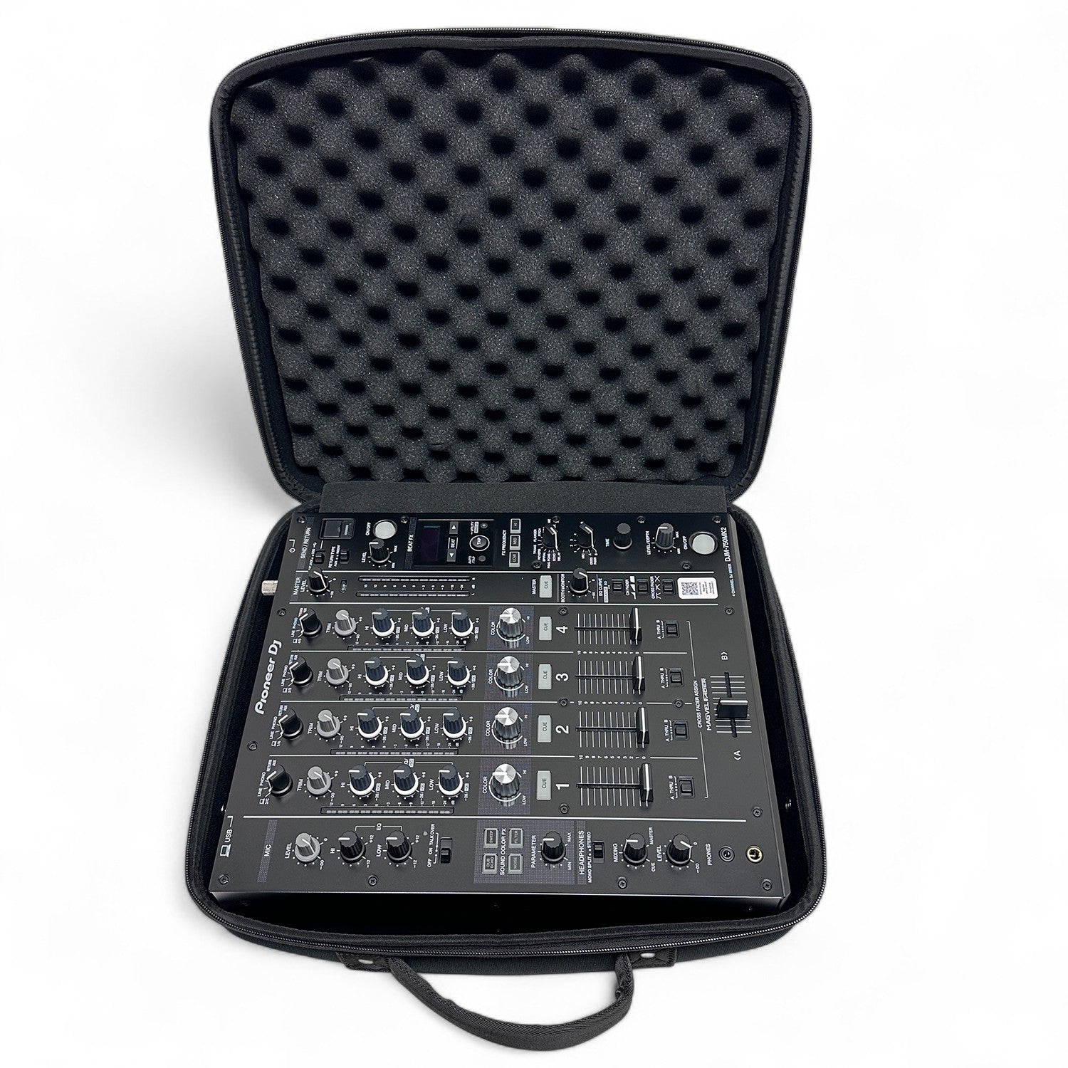 Protekt Bag for DJM-750 - B750BP DJ Backpack for Pioneer Mixer - with 4 Front Pockets for Laptop, Headphones, Cables and Essential Accessories