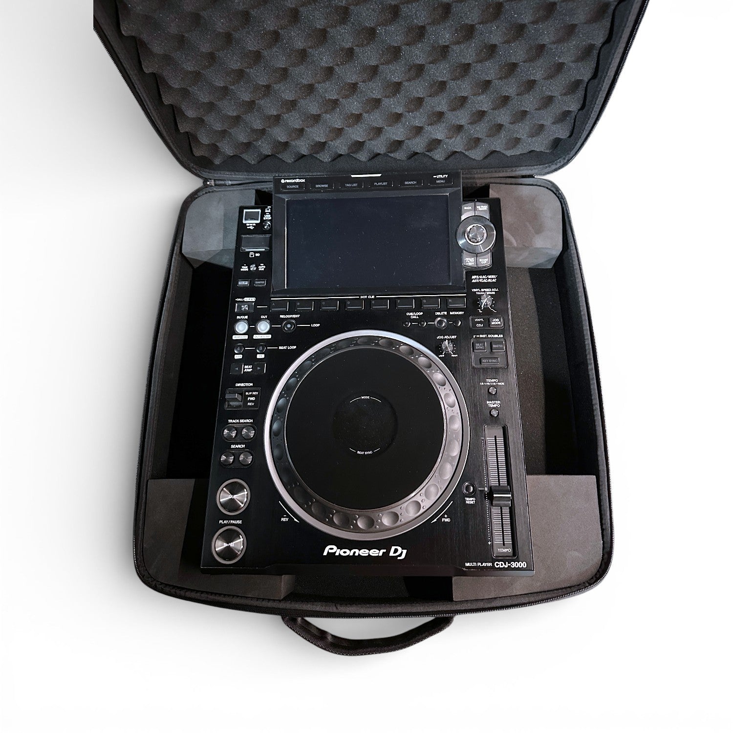Protekt CDJ-3000 EVA Bag from BCDJ3P DJ Carry Bag for Pioneer Player - with 4 Front Pockets for Laptop, Headphones, Cables and Essential Accessories