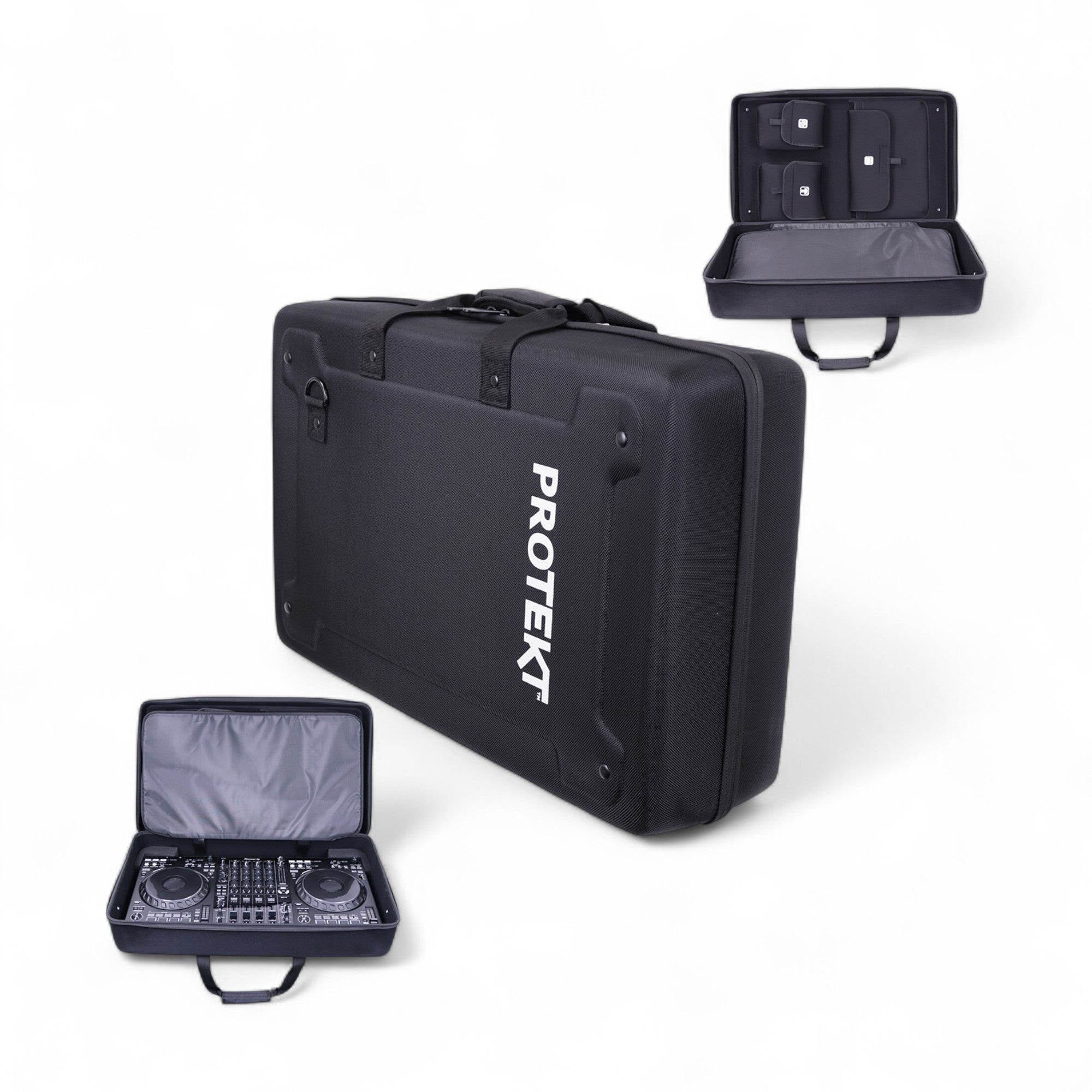Protekt Bag for Alpha Theta DDJ-FLX10 with Internal Pockets BFLX10IP DJ Hard Carry Bag for Pioneer DJ Controller, Pockets for Laptop, Headphones, Cables