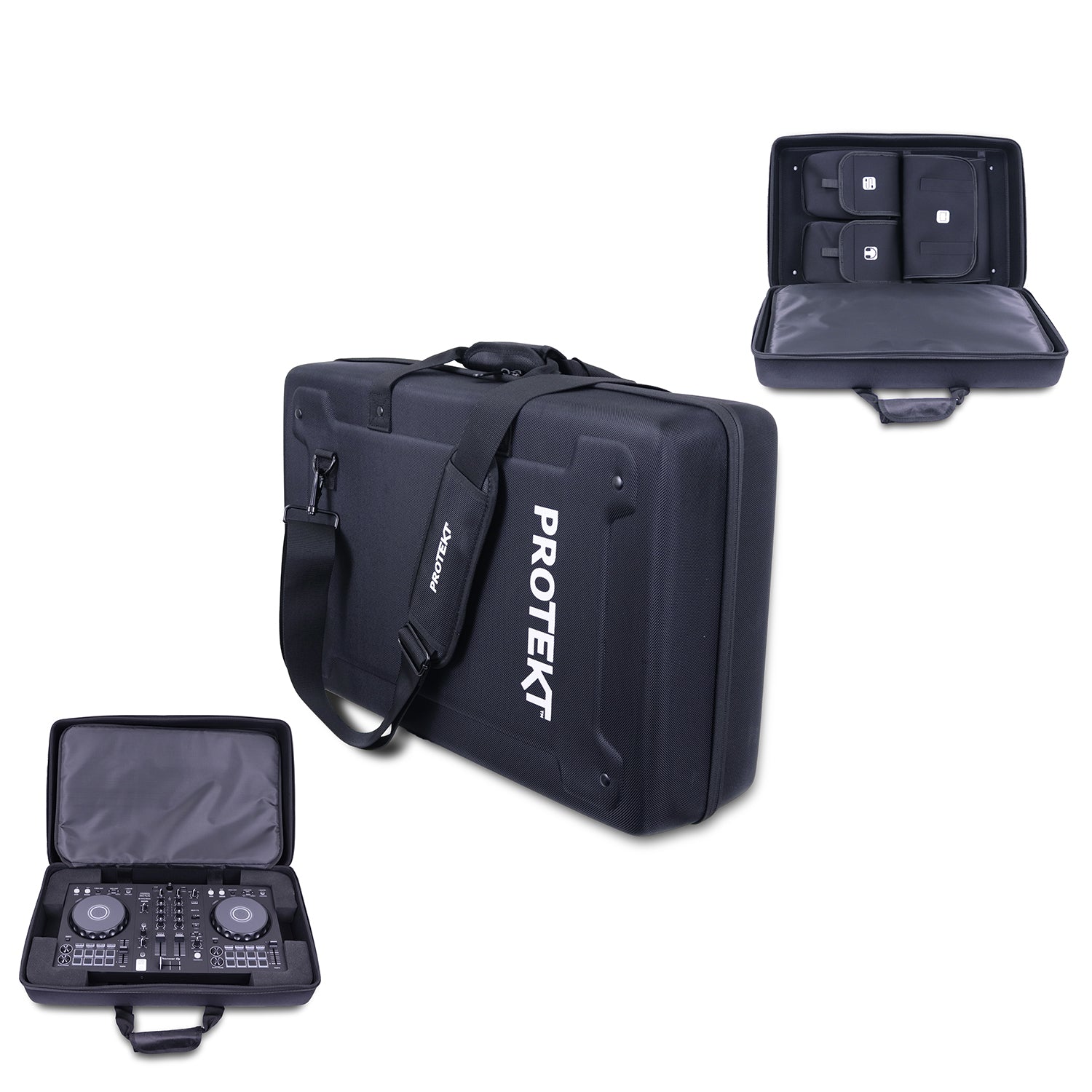 Protekt Bag for Pioneer DDJ-FLX4 with Internal Pockets BFLX4IP DJ Hard Carry Bag for Pioneer DJ Controller, Pockets for Laptop, Headphones, Cables