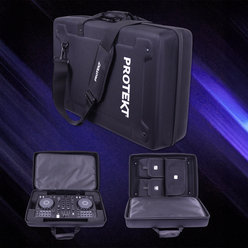Protekt Bag for Pioneer DDJ-FLX4 with Internal Pockets BFLX4IP DJ Hard Carry Bag for Pioneer DJ Controller, Pockets for Laptop, Headphones, Cables