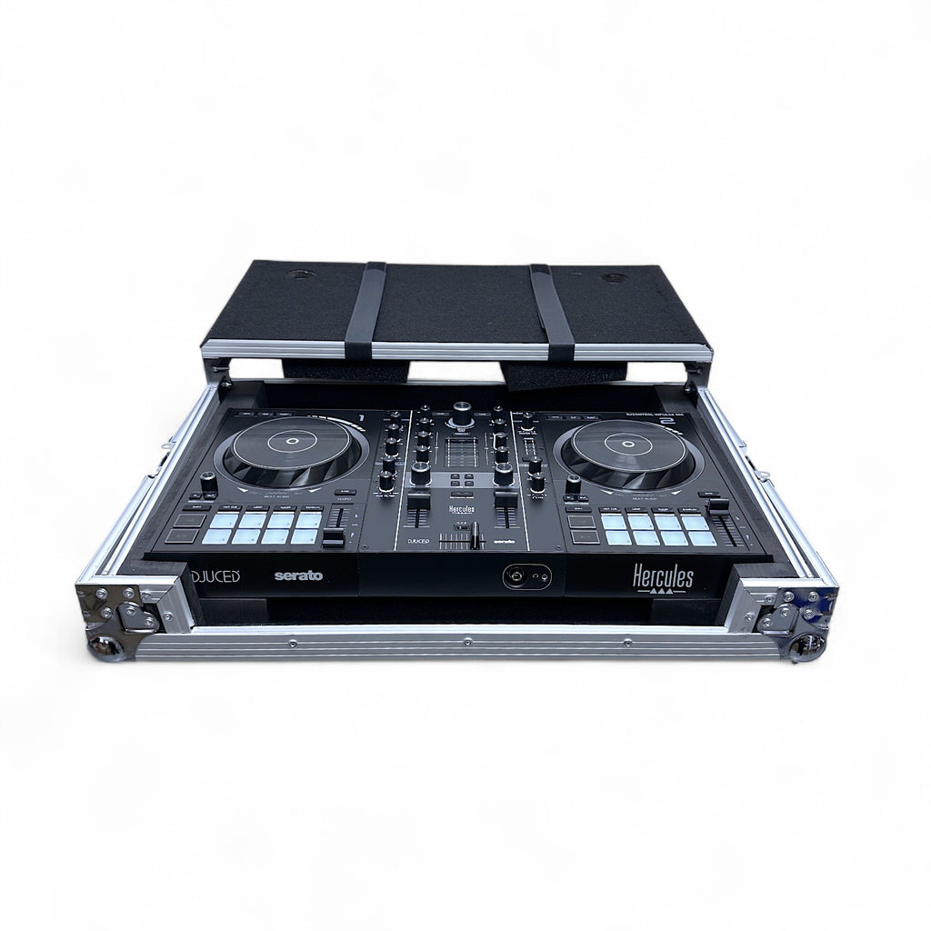 Protekt Case for Hercules Inpulse 500 Plus Series CSINP5 DJ Flight Case + Laptop Shelf for DJ Controller