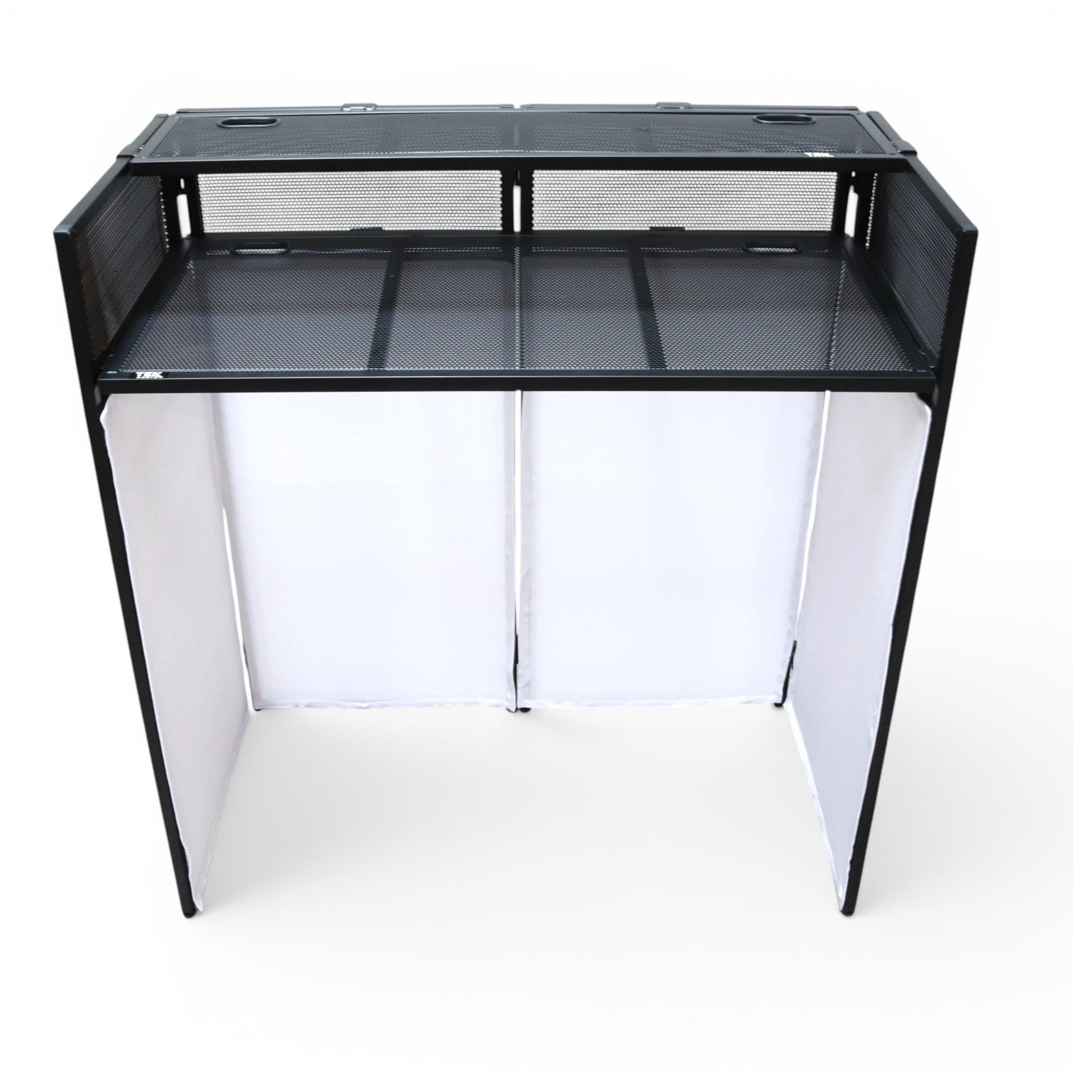 TEK Audio DBS820 DJ Booth Laptop Mesh Shelf for Compact Foldable DJ Booths – Universal Metal Shelf for Laptop, Monitor Speakers & DJ Accessories (Shelf Only)