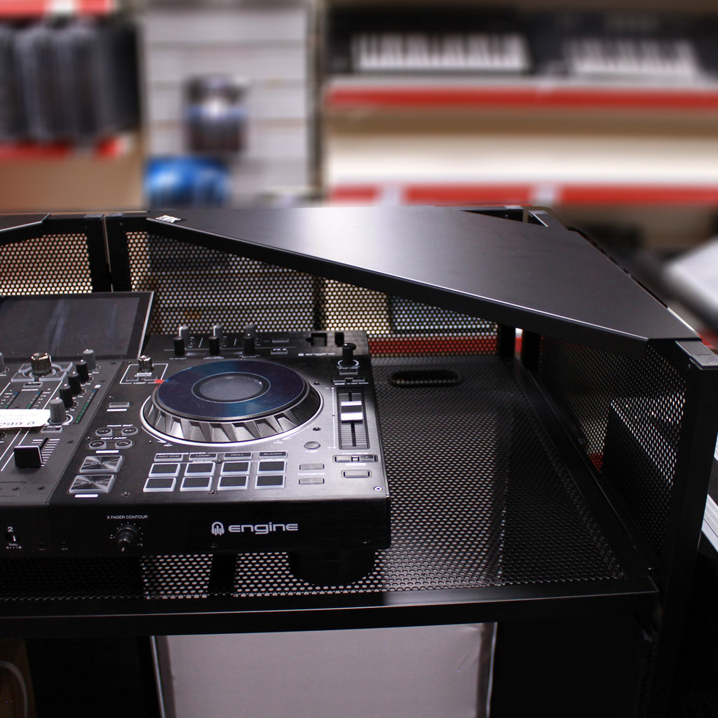 TEK audio lightweight Foldable DJ Booth include carring bag and Black & White Lycra