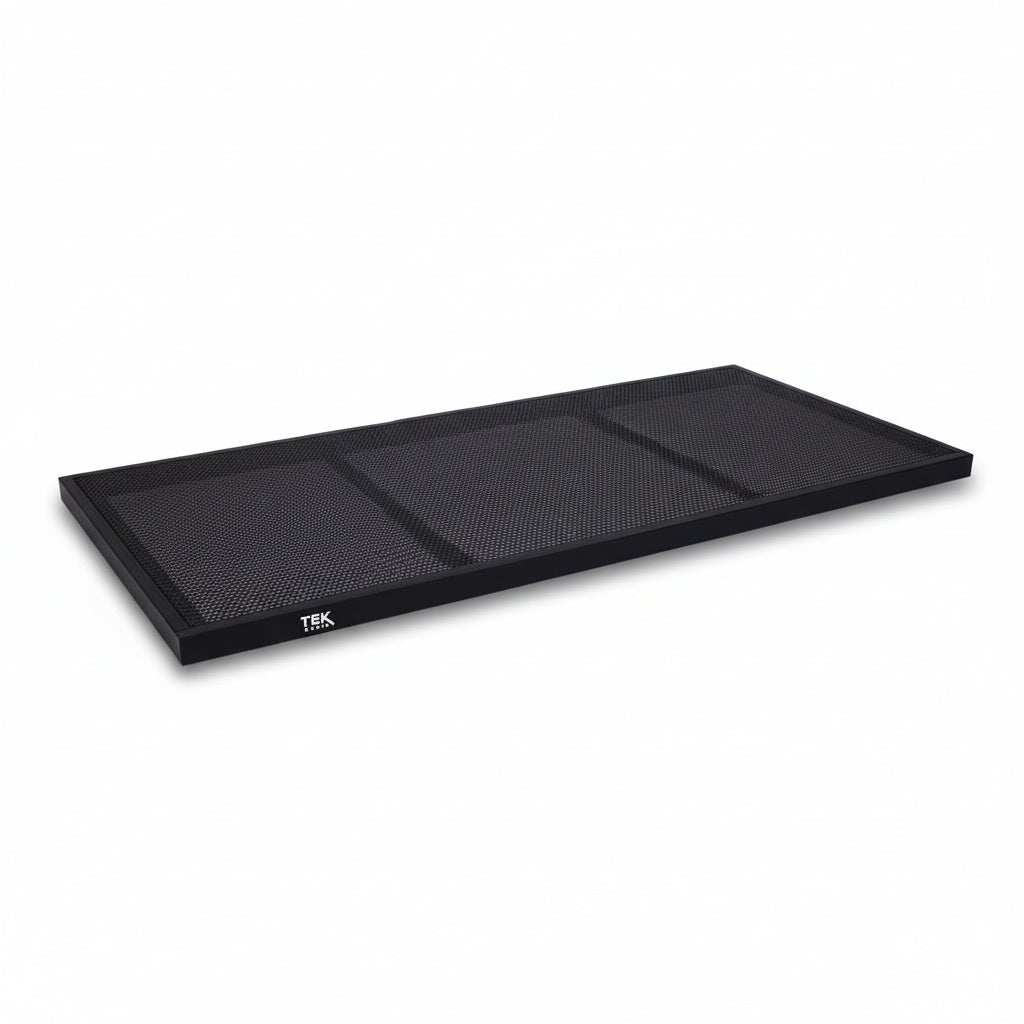 TEK audio DJ Shelf 45x100cm can be used with X-style Keyboard Stands (keyboard stand not included)