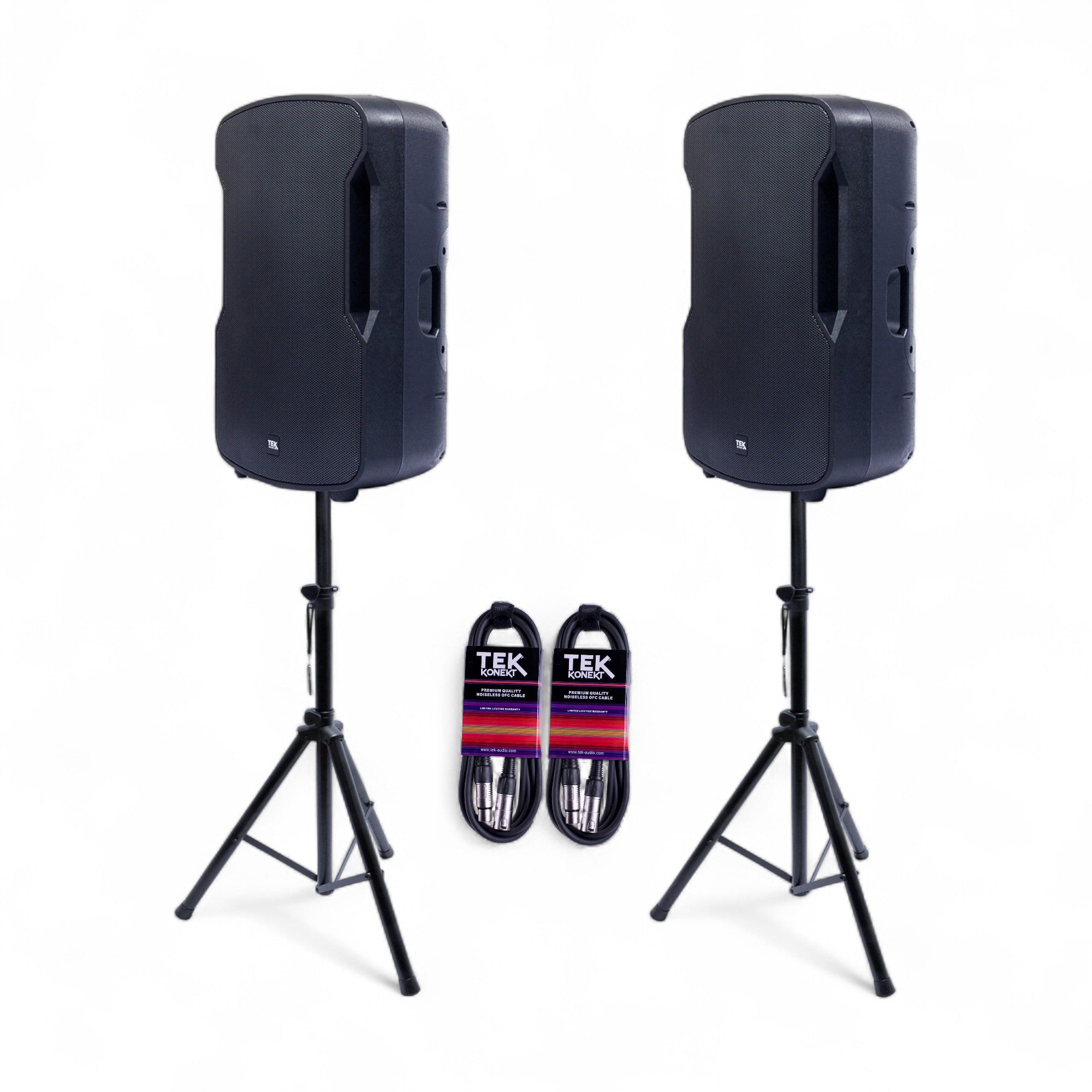 TEK audio Play15 15" Active Speaker 600W Stereo bluetooth and USB media player