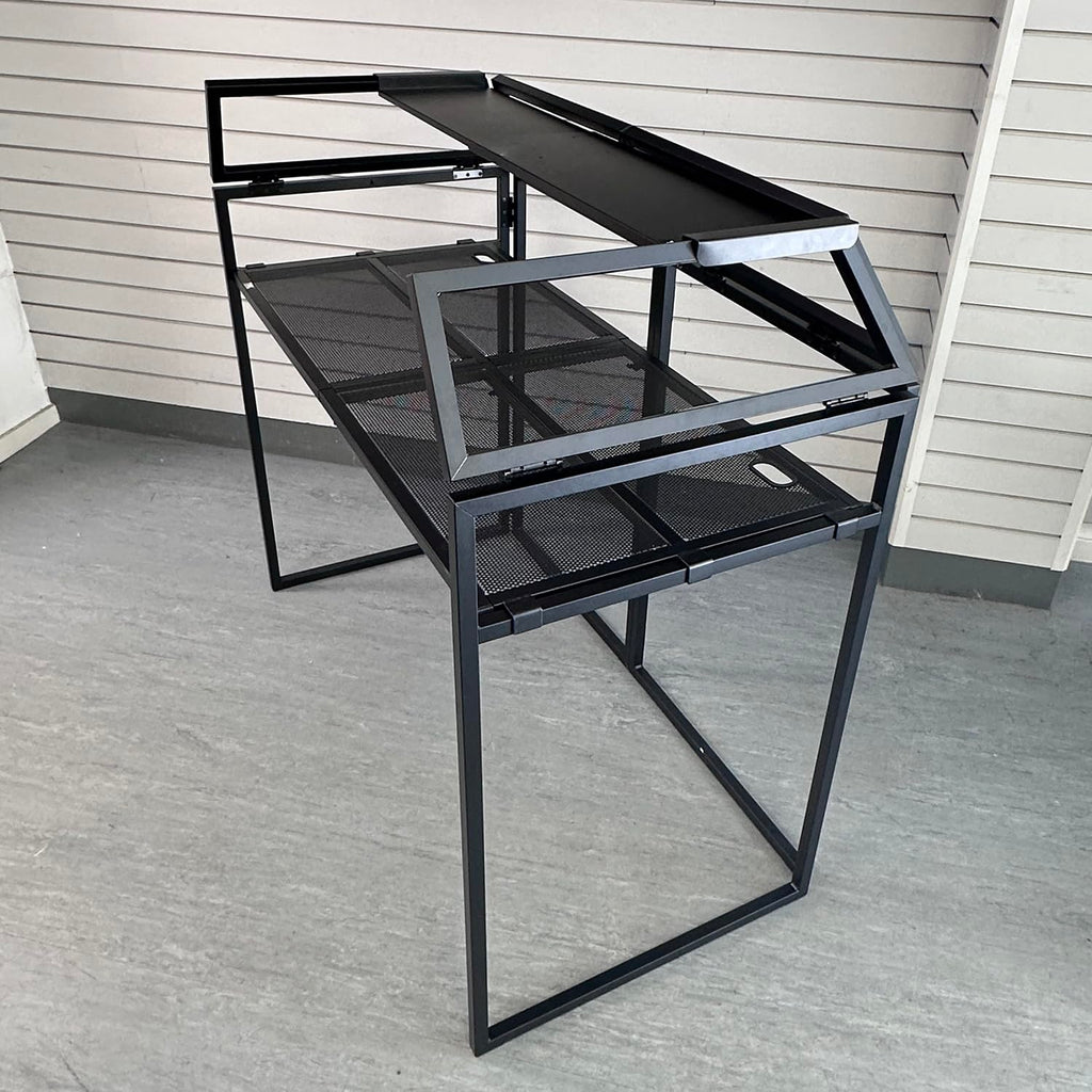 TEK Audio DBS840 DJ Booth Laptop Shelf for Foldable DJ Booths – Universal Metal Shelf for Laptop, Monitor Speakers & DJ Accessories (Shelf Only)