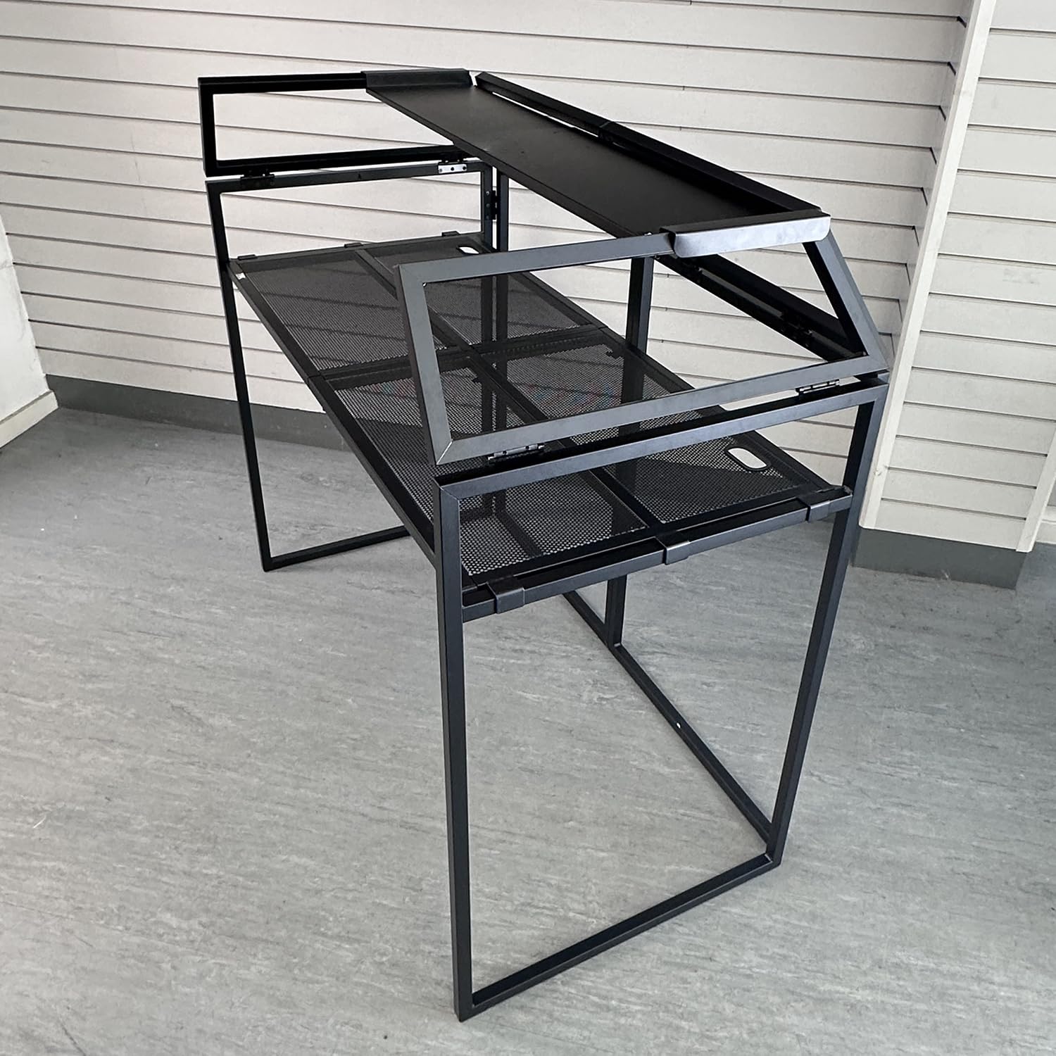 TEK Audio DBS840 DJ Booth Laptop Shelf for Foldable DJ Booths – Universal Metal Shelf for Laptop, Monitor Speakers & DJ Accessories (Shelf Only)
