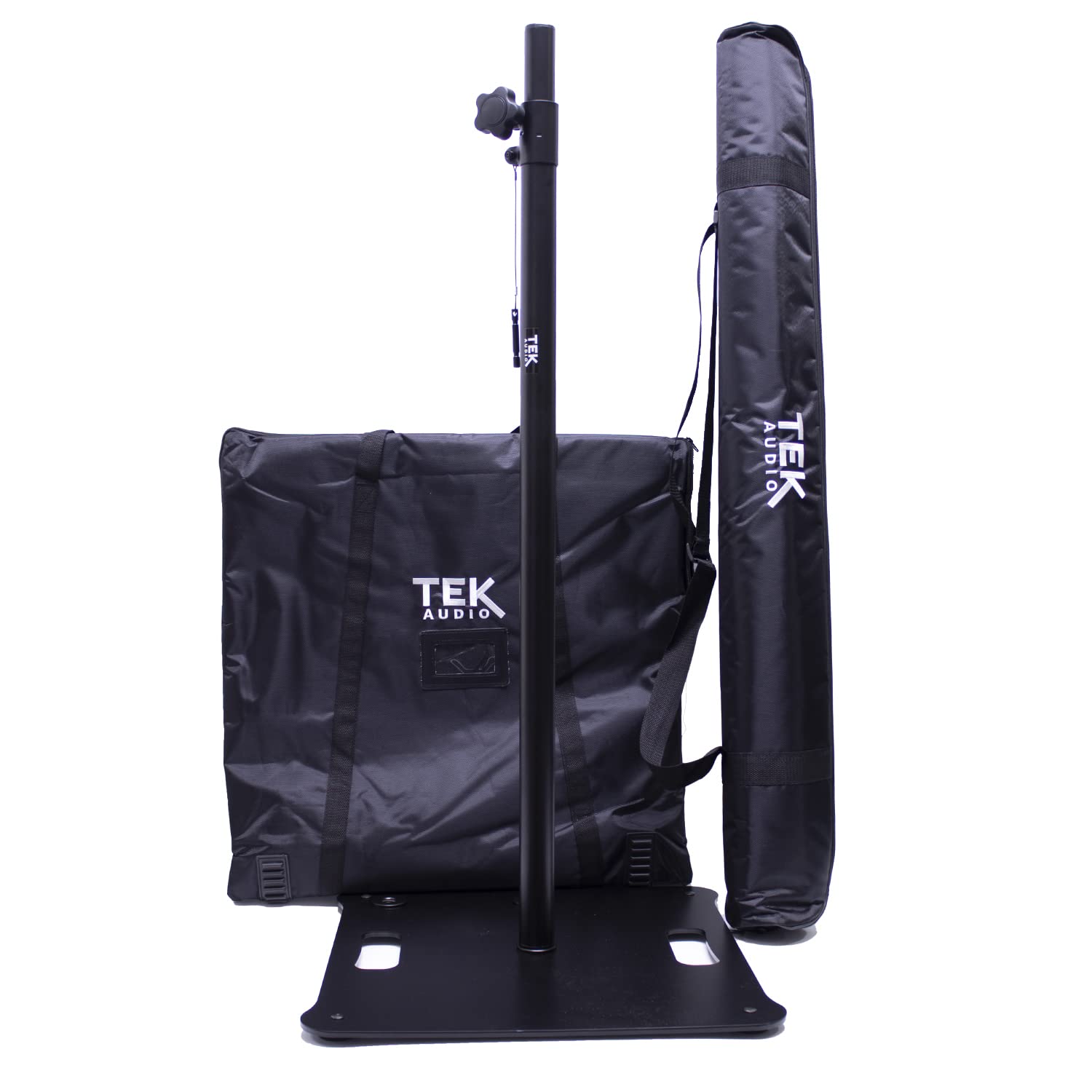 (Pair) TEK audio SS600 - square base elegant space-saving speaker stands