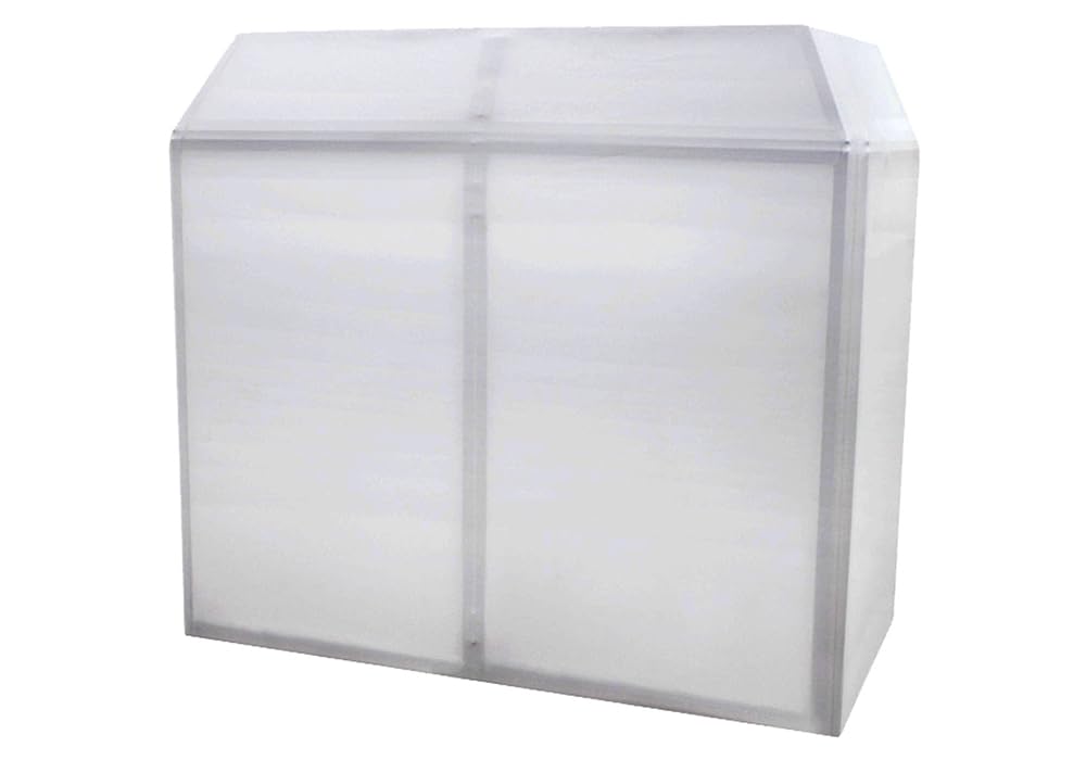 TEK audio aluminium lightweight Foldable DJ Booth and Overhead Kt includes carrying bag and Black & White Lycra model DB800-SET