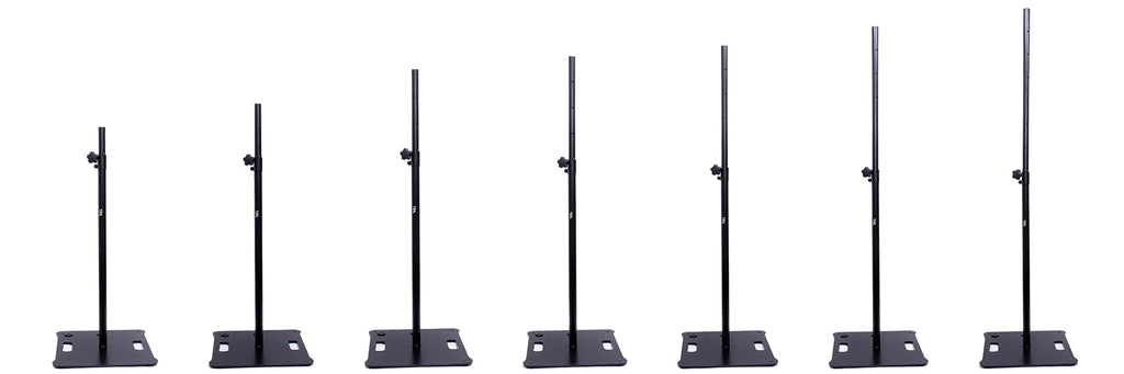 (Pair) TEK audio SS600 - square base elegant space-saving speaker stands