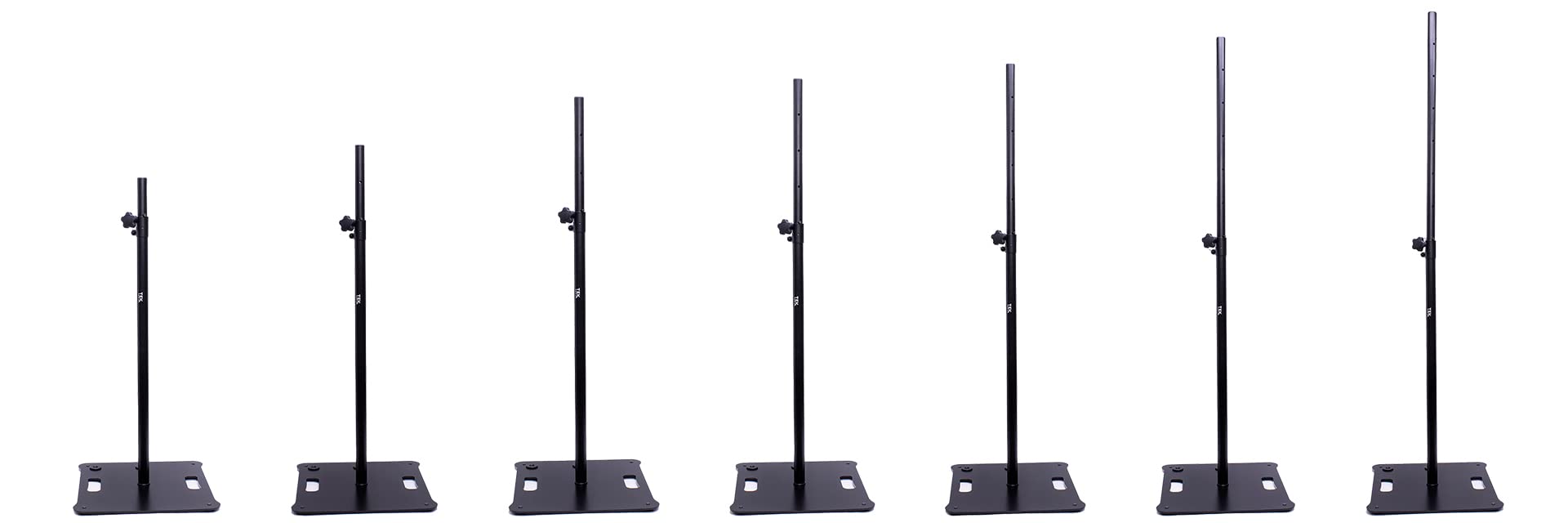 (Pair) TEK audio SS600 - square base elegant space-saving speaker stands