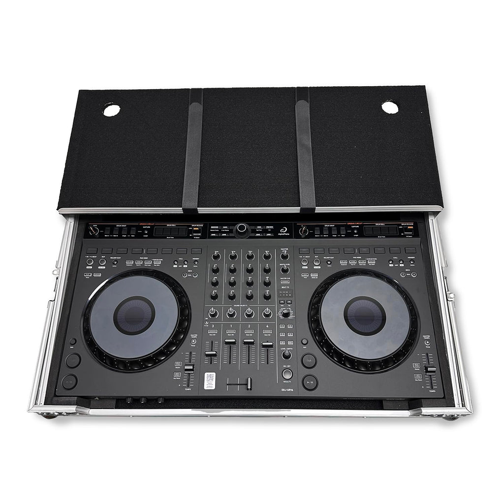 Protekt DDJ-GRV6 Plus Series CSGRV6 DJ Flight Case with Laptop Shelf for Pioneer Alpha Theta DDJ-GRV6 Controller