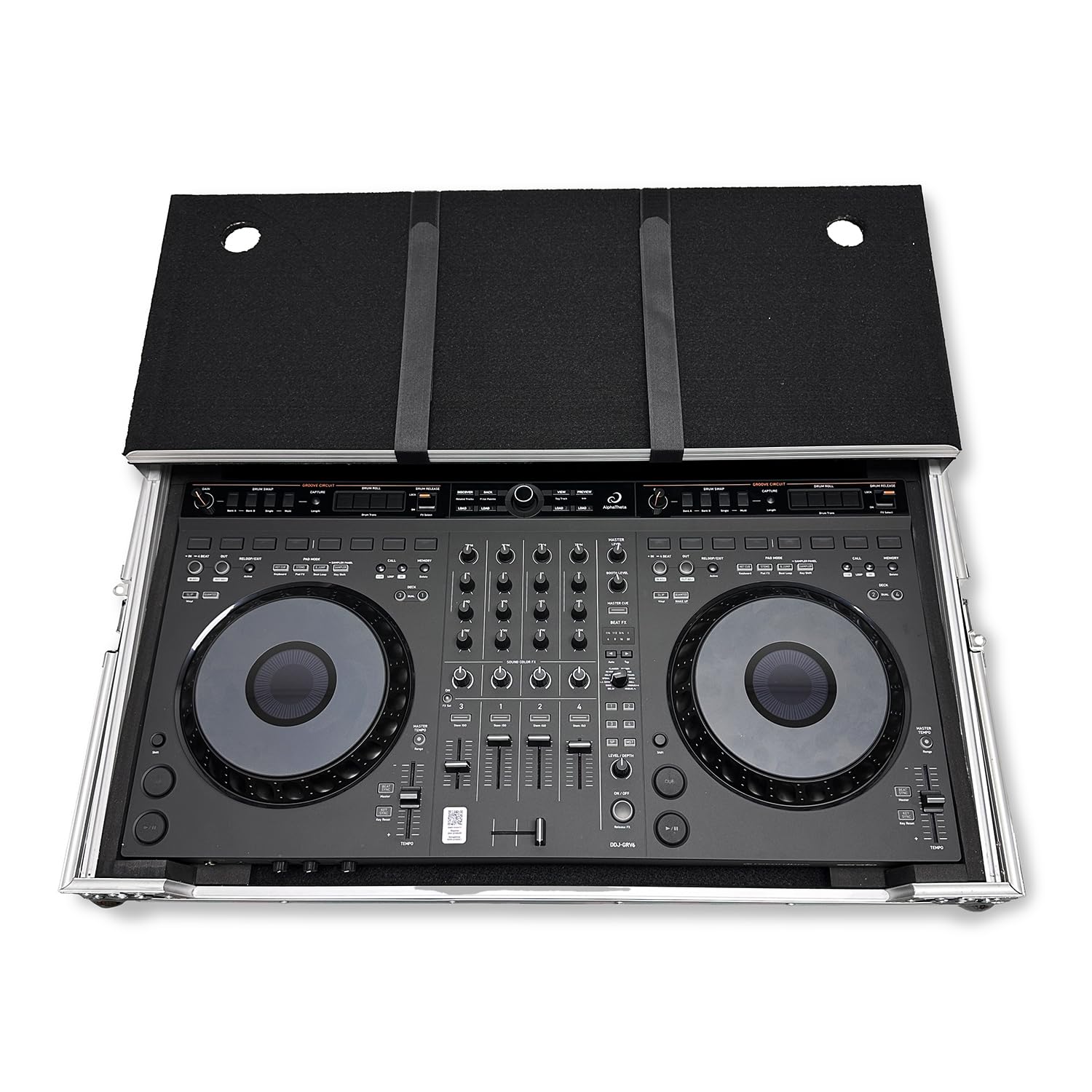 Protekt DDJ-GRV6 Plus Series CSGRV6 DJ Flight Case with Laptop Shelf for Pioneer Alpha Theta DDJ-GRV6 Controller