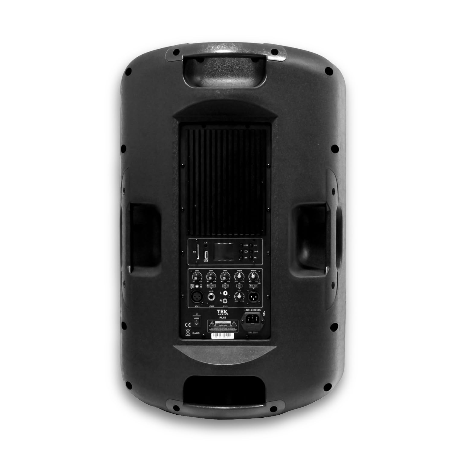 TEK audio Play12 12" Active Speaker 600W Stereo bluetooth and USB media player