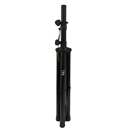 TEK audio SS260 - Speaker Stands Kit including 2 Stands and carry bag PA Stand Mobile DJ medium legs