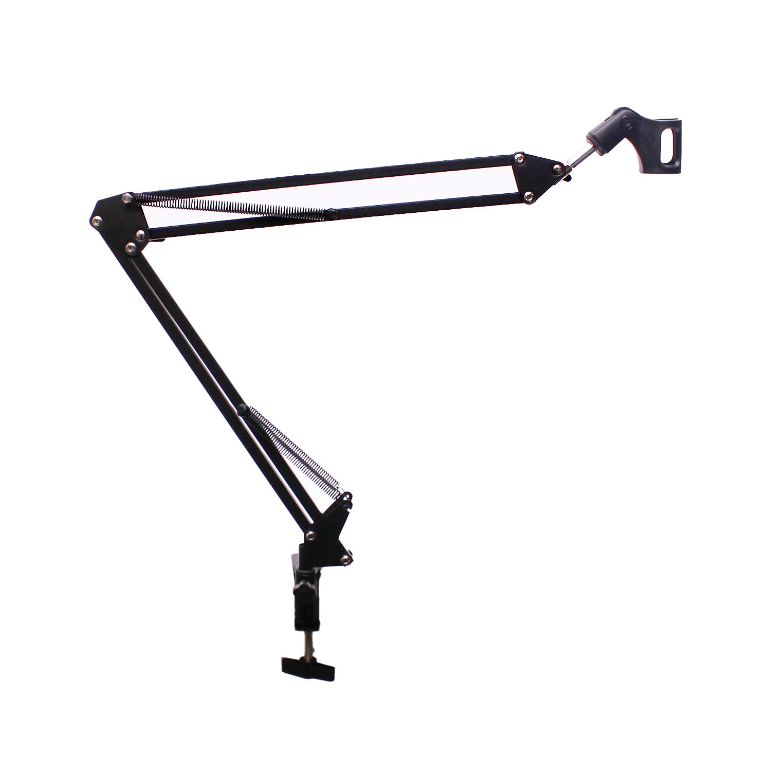 TEK Audio Studio & Broadcast Swivel Boom Arm Microphone Stand – Adjustable Desk Mount Mic Arm for Podcasting, Streaming & Recording