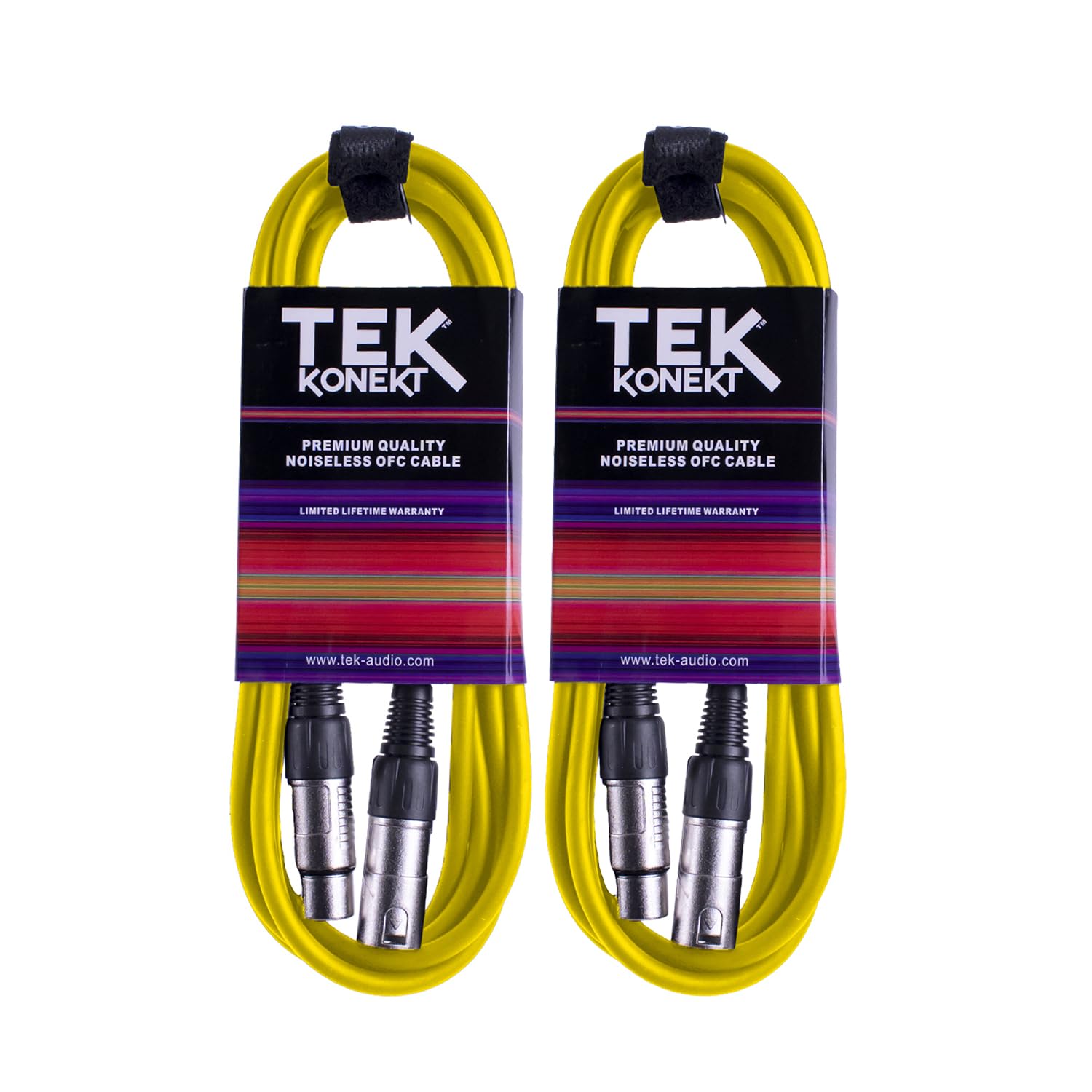 Premium XLR Cable for a Clear Audio Signal with Balanced Male to Female Microphone Lead, plus Cable Tie, for professional DJ, stage and studio