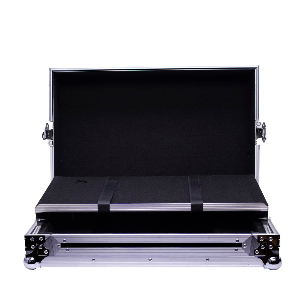 Protekt Mixtrack Pro FX Plus Series CSMT DJ Flight Case + Sliding Laptop Shelf for Numark Controller