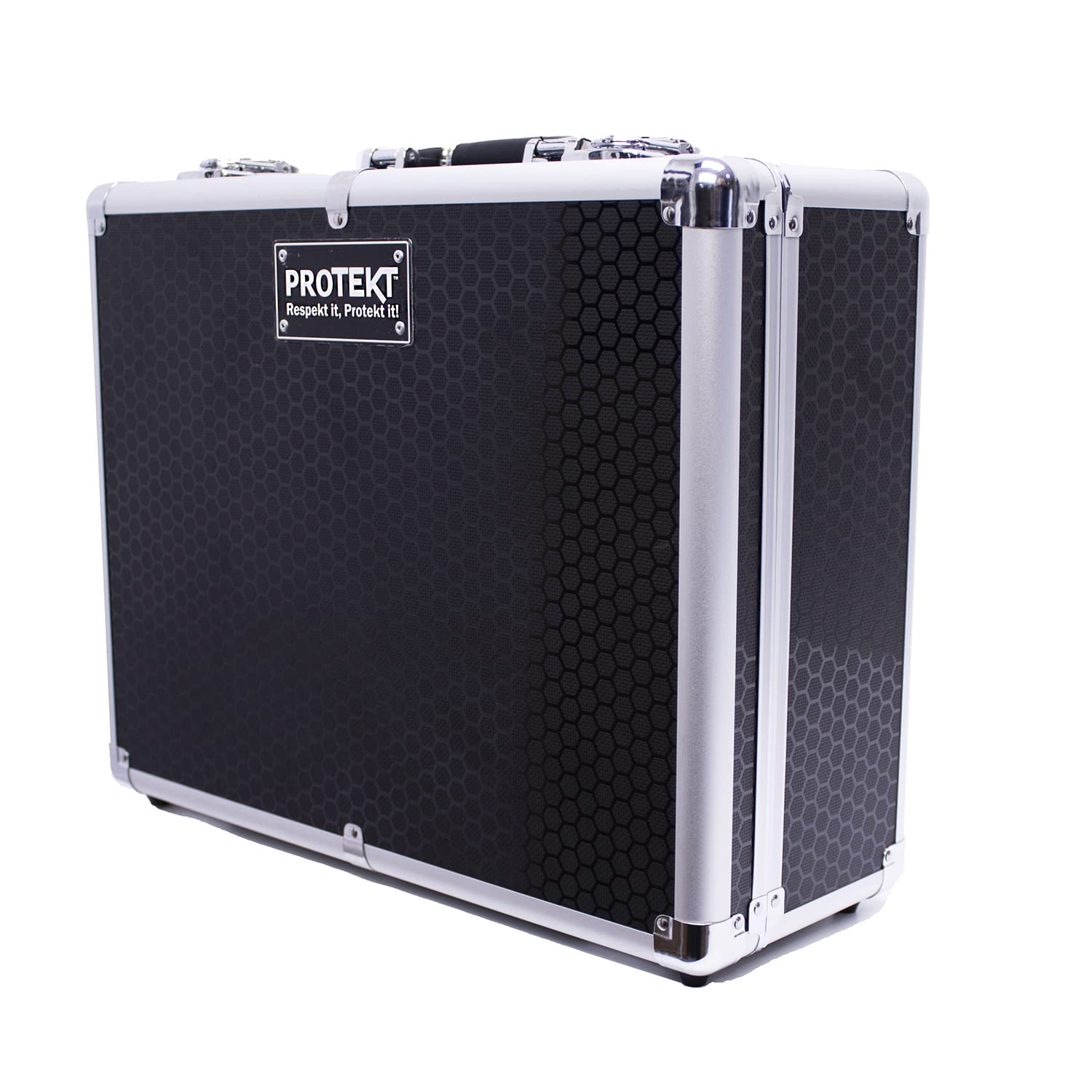 Protekt Universal Utility Flight Case CPFM Plus Series Pick and Fit diced Foam Briefcase, Storage Case for Lighting Controllers, Small DJ Controllers, Cables, Audio Equipment and More