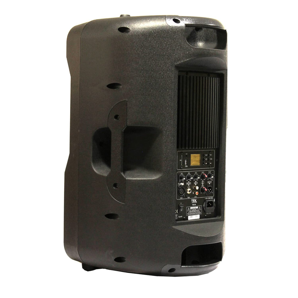 TEK audio Play12 12" Active Speaker 600W Stereo bluetooth and USB media player