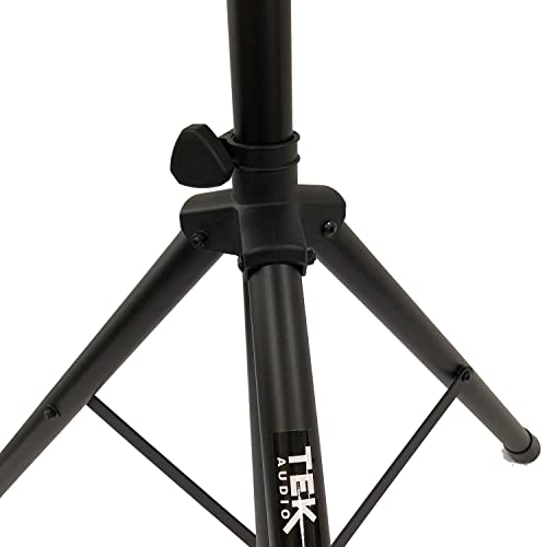 TEK audio SS260 - Speaker Stands Kit including 2 Stands and carry bag PA Stand Mobile DJ medium legs